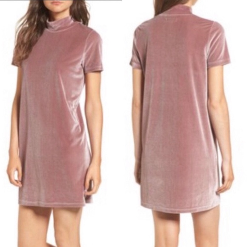Madewell Blush Velvet dress